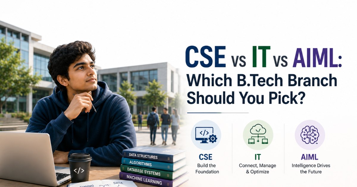 CSE vs IT vs AIML: Which B.Tech Branch Should You Pick?