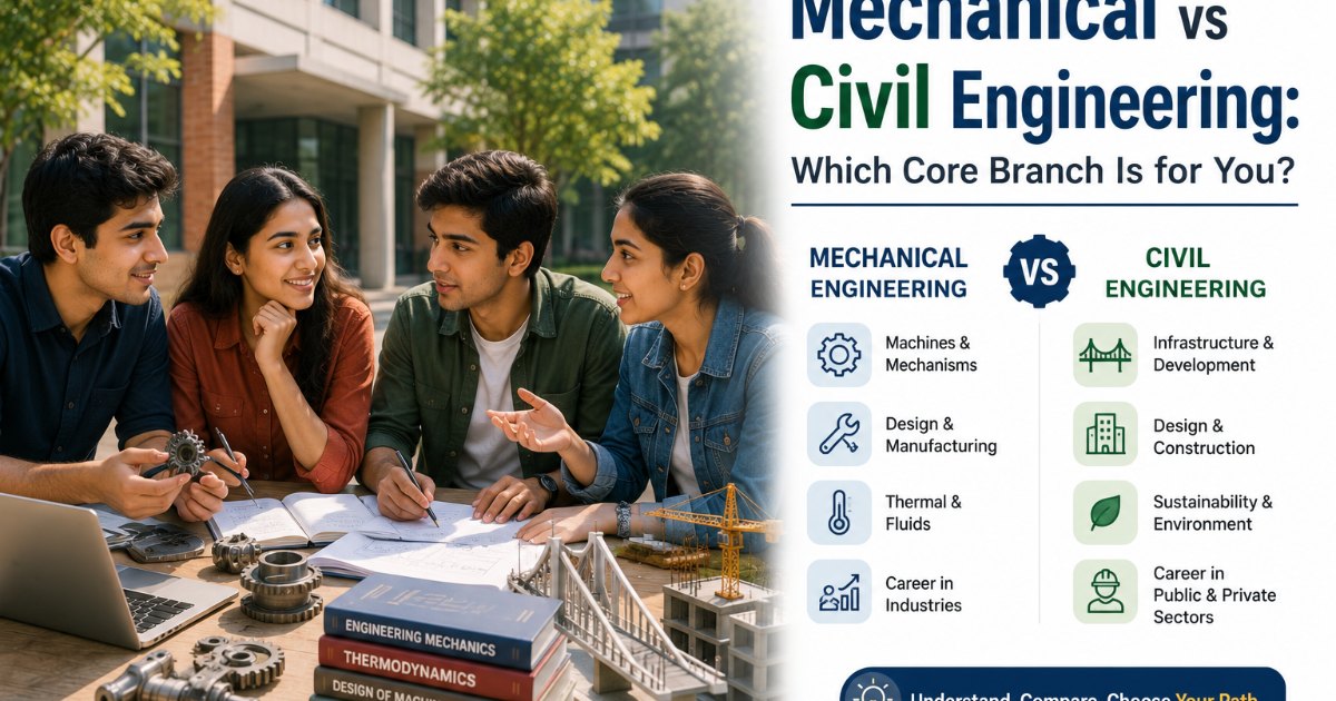 Mechanical vs Civil Engineering: Which Core Branch Is for You?