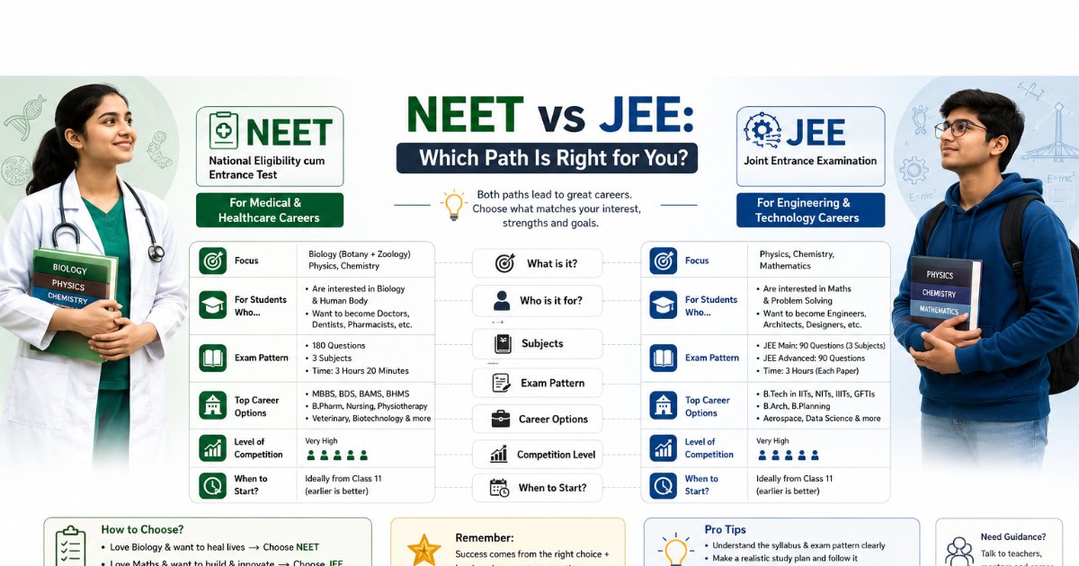 NEET vs JEE: Which Path Is Right for You?